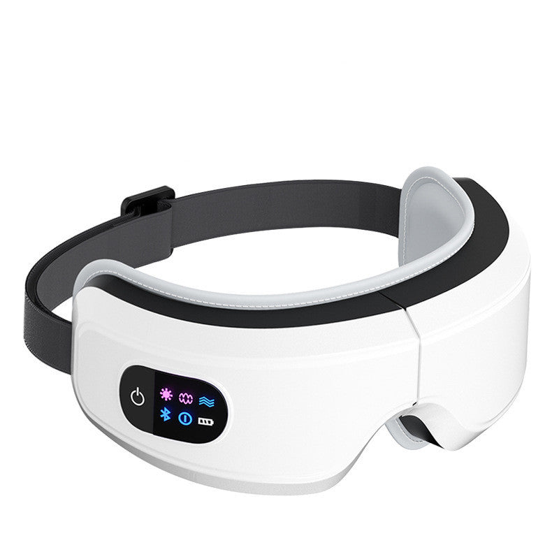 Masseur oculaire à pression d'air et vibrations, protection oculaire Bluetooth, massage oculaire relaxant, soulagement des migraines, amélioration du sommeil