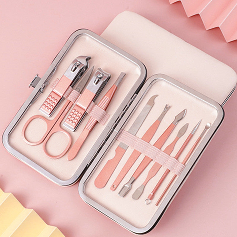 Kit de manucure et pédicure pour ongles, ciseaux, outil de soins