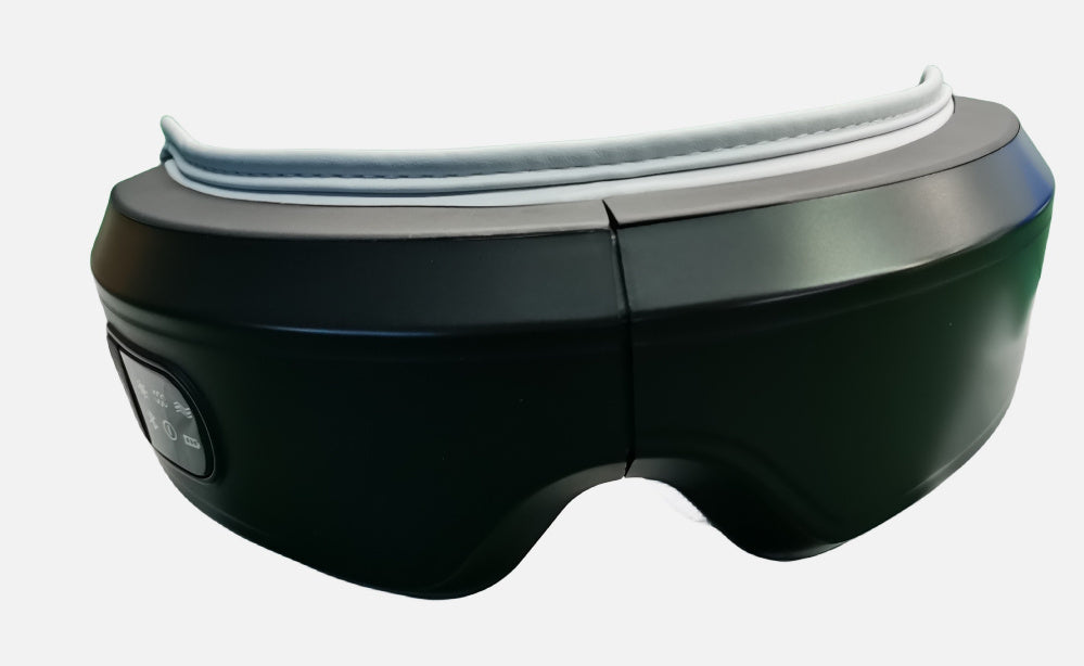 Masseur oculaire à pression d'air et vibrations, protection oculaire Bluetooth, massage oculaire relaxant, soulagement des migraines, amélioration du sommeil