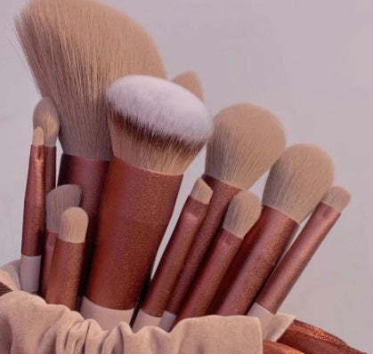 Ensemble de 13 pinceaux de maquillage, pinceaux anti-cernes, blush, poudre, fard à paupières, surligneur, fond de teint, outils de beauté cosmétiques