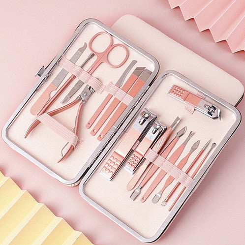 Kit de manucure et pédicure pour ongles, ciseaux, outil de soins