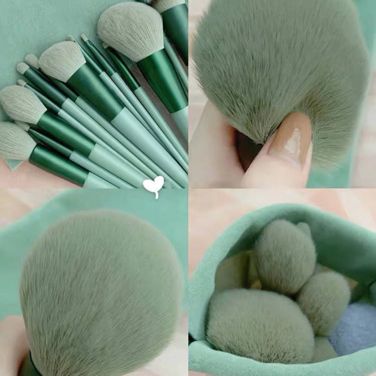 Ensemble de 13 pinceaux de maquillage, pinceaux anti-cernes, blush, poudre, fard à paupières, surligneur, fond de teint, outils de beauté cosmétiques