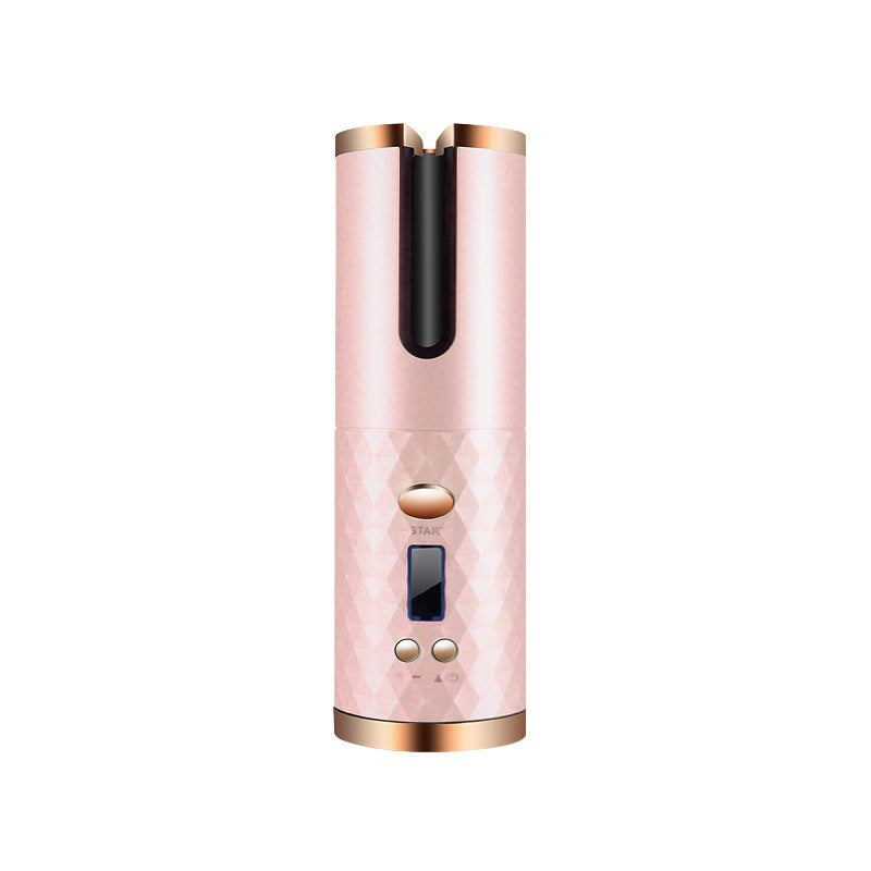 Fer à boucler automatique rechargeable pour femmes, portable, écran LCD, céramique, rotatif, pour boucles et ondulations