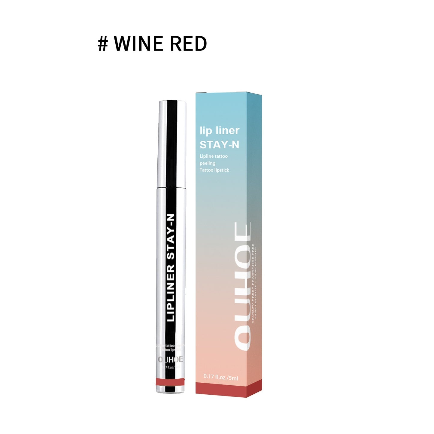 Crayon à lèvres marron foncé, waterproof, longue tenue, pulpeux, doux, brillant à lèvres, maquillage, cosmétiques
