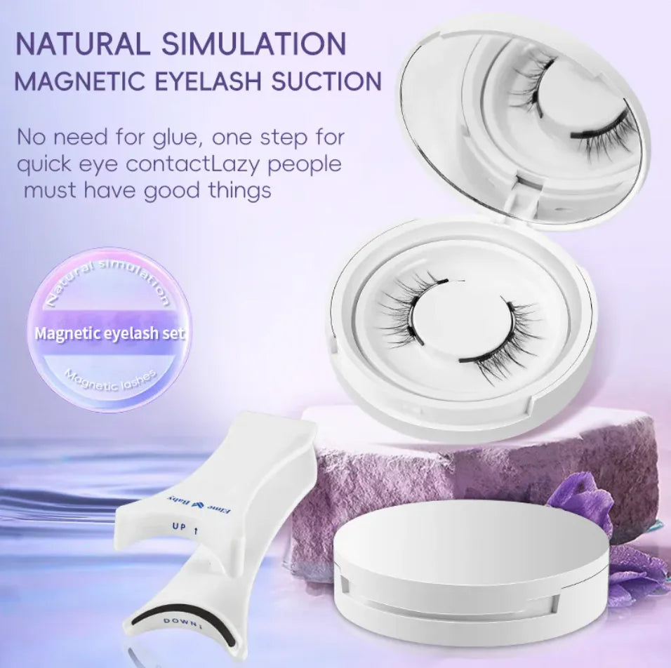 Faux Cils Magnétiques en Poils de Vison Super Doux