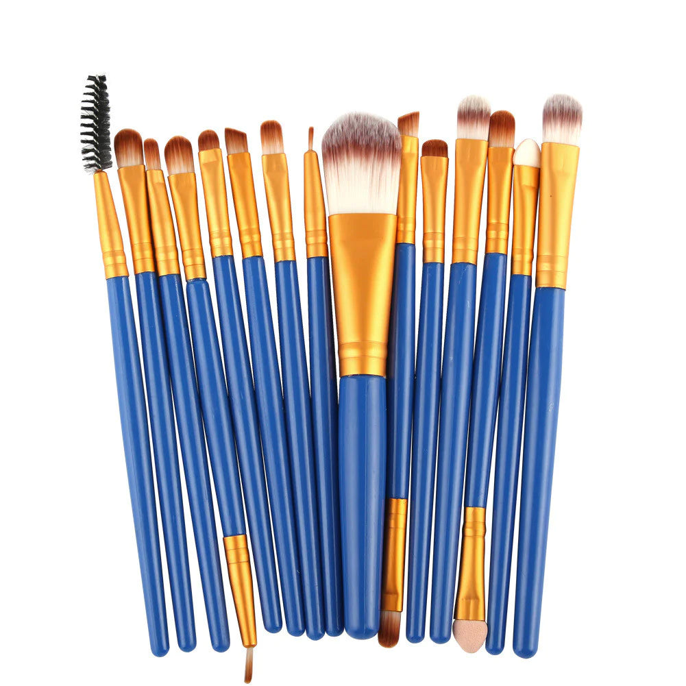 Ensemble de 15 Pinceaux de Maquillage