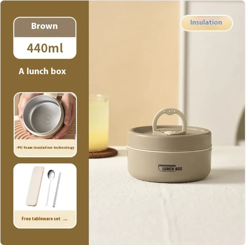 Boîte à lunch japonaise isolée en acier inoxydable