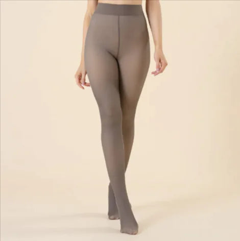 Leggings chauds et transparents pour femmes – Faux Transparent One-Wh Pantyhose