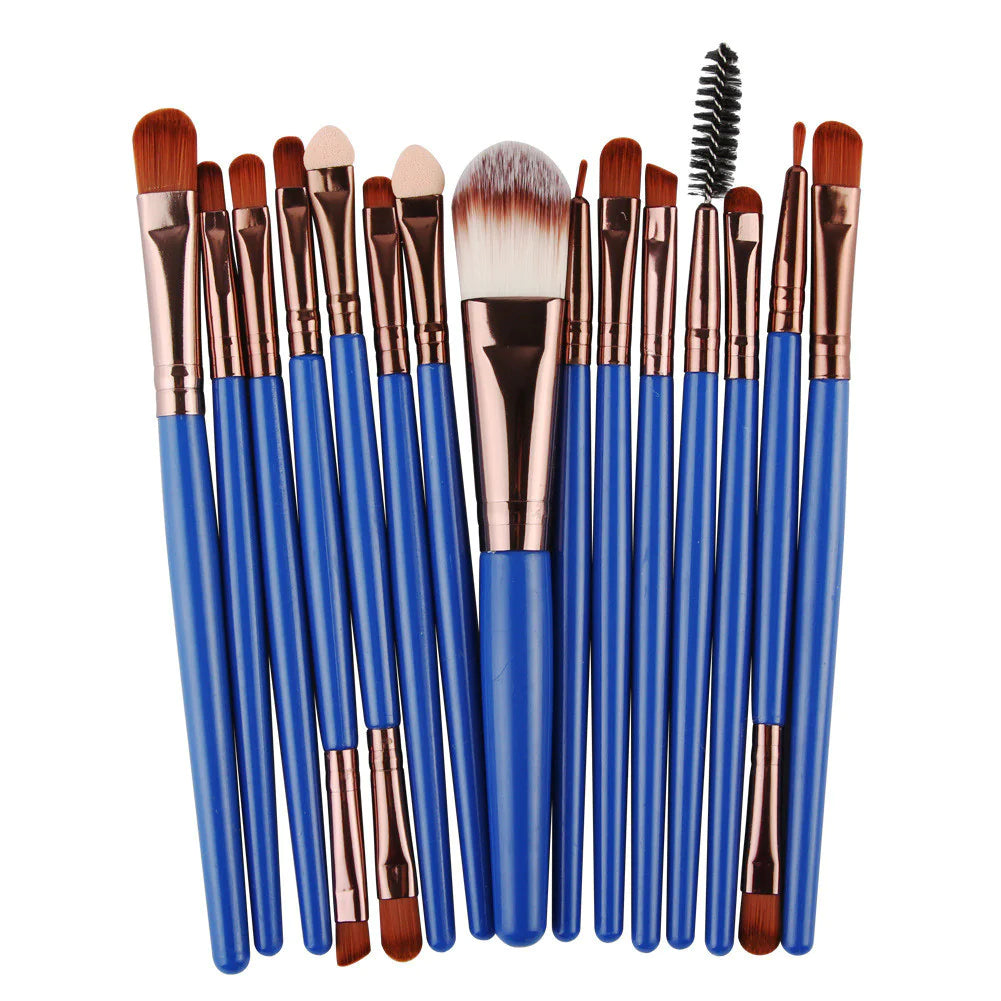 Ensemble de 15 Pinceaux de Maquillage