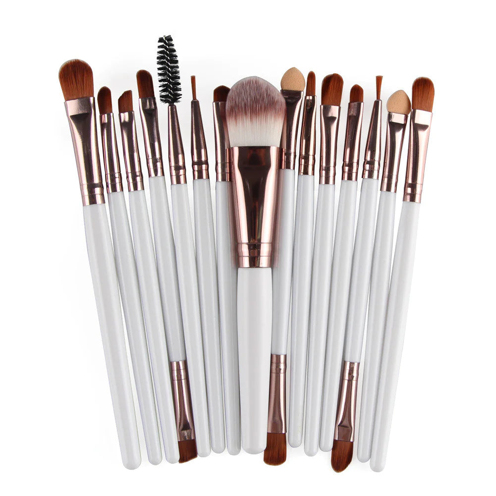 Ensemble de 15 Pinceaux de Maquillage
