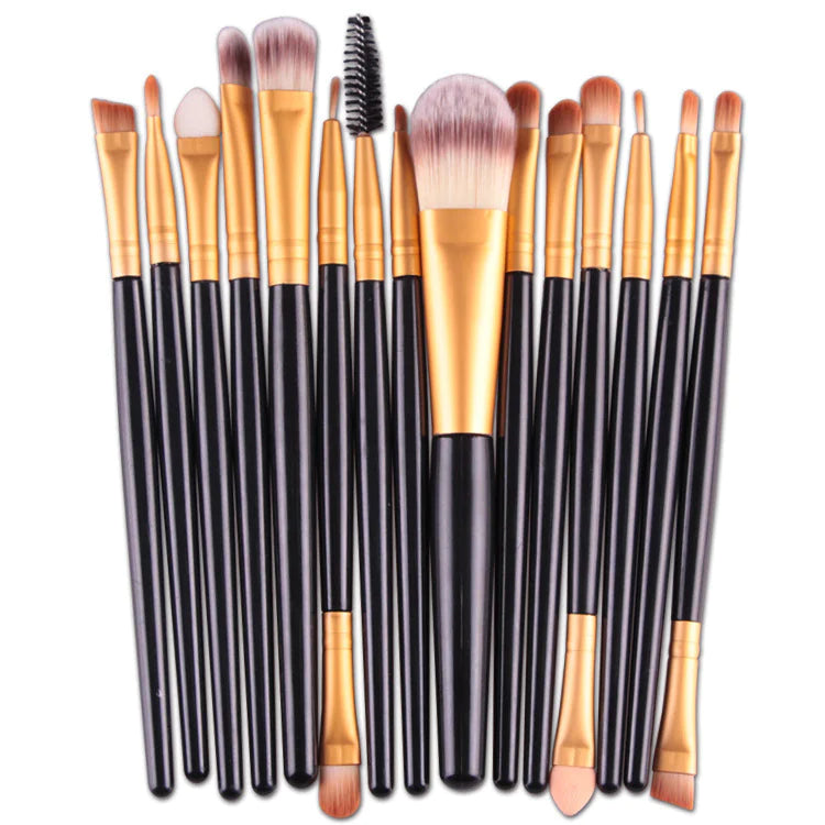Ensemble de 15 Pinceaux de Maquillage