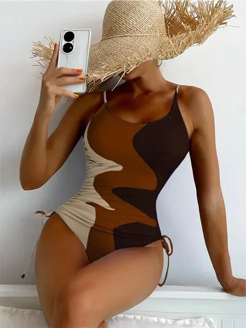 Chic Monokini Été Tenue de Plage pour Femmes