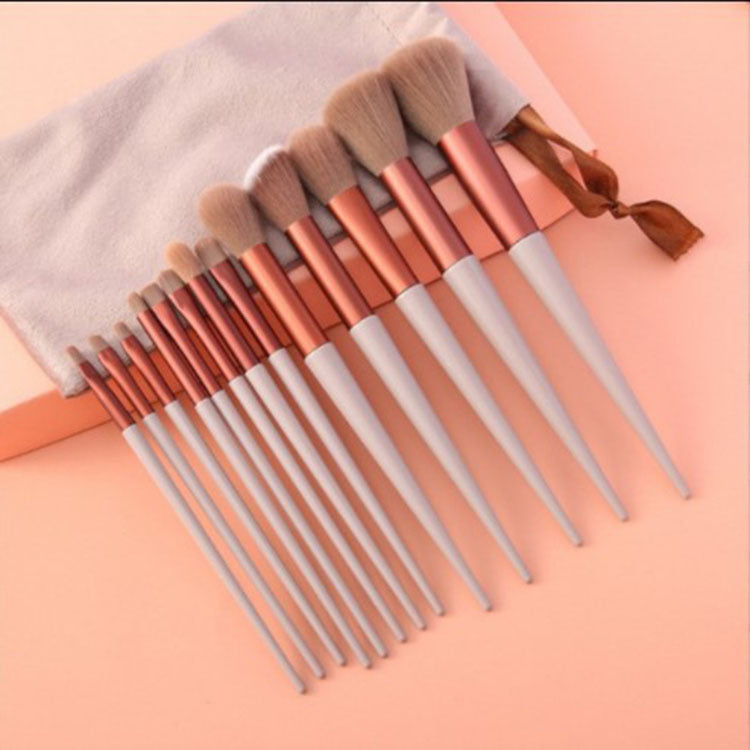 Ensemble de 13 pinceaux de maquillage, pinceaux anti-cernes, blush, poudre, fard à paupières, surligneur, fond de teint, outils de beauté cosmétiques