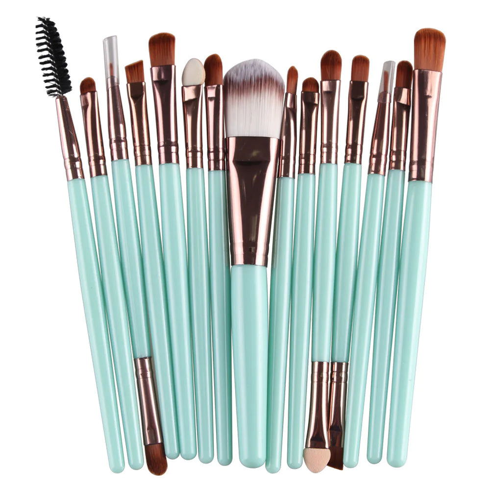 Ensemble de 15 Pinceaux de Maquillage