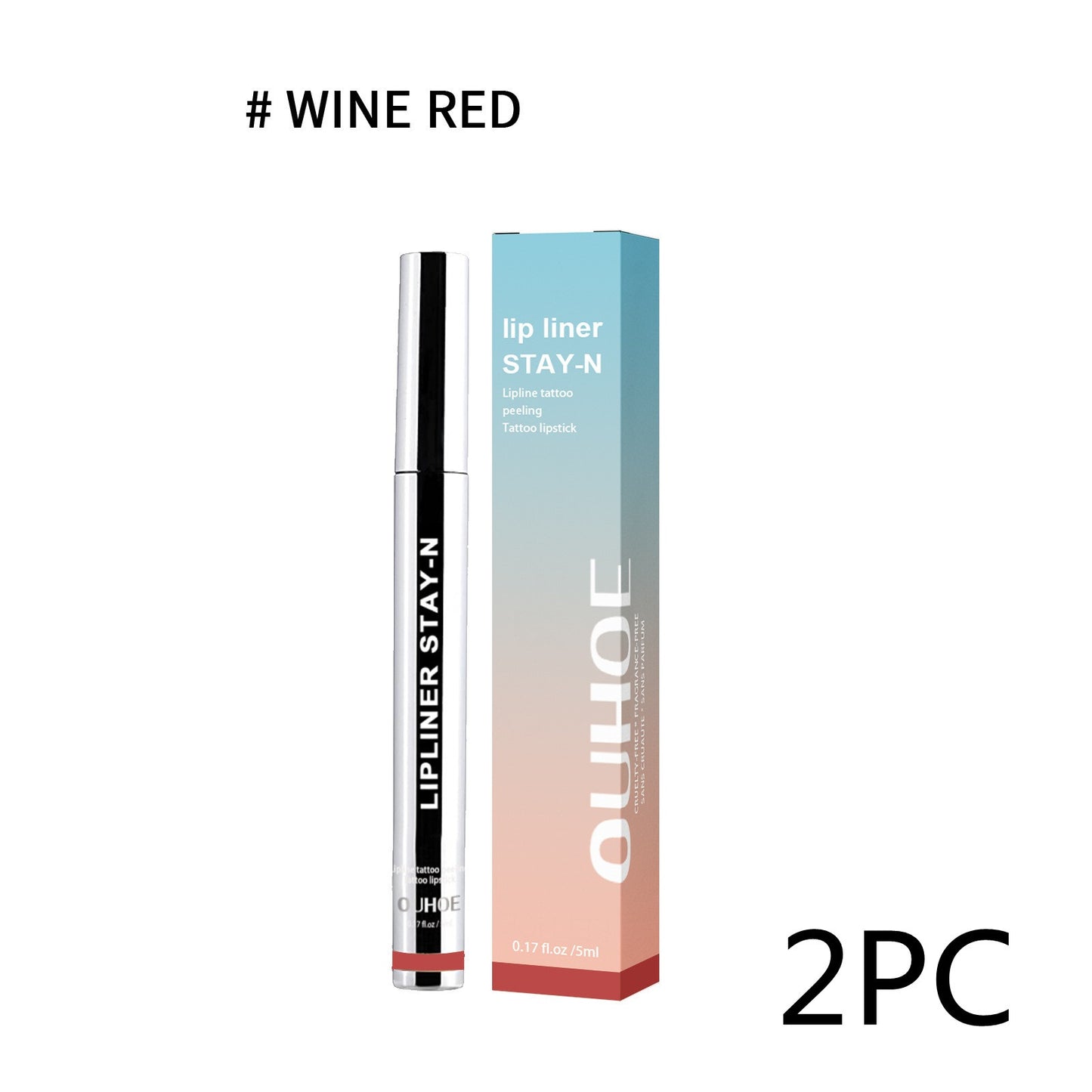 Crayon à lèvres marron foncé, waterproof, longue tenue, pulpeux, doux, brillant à lèvres, maquillage, cosmétiques