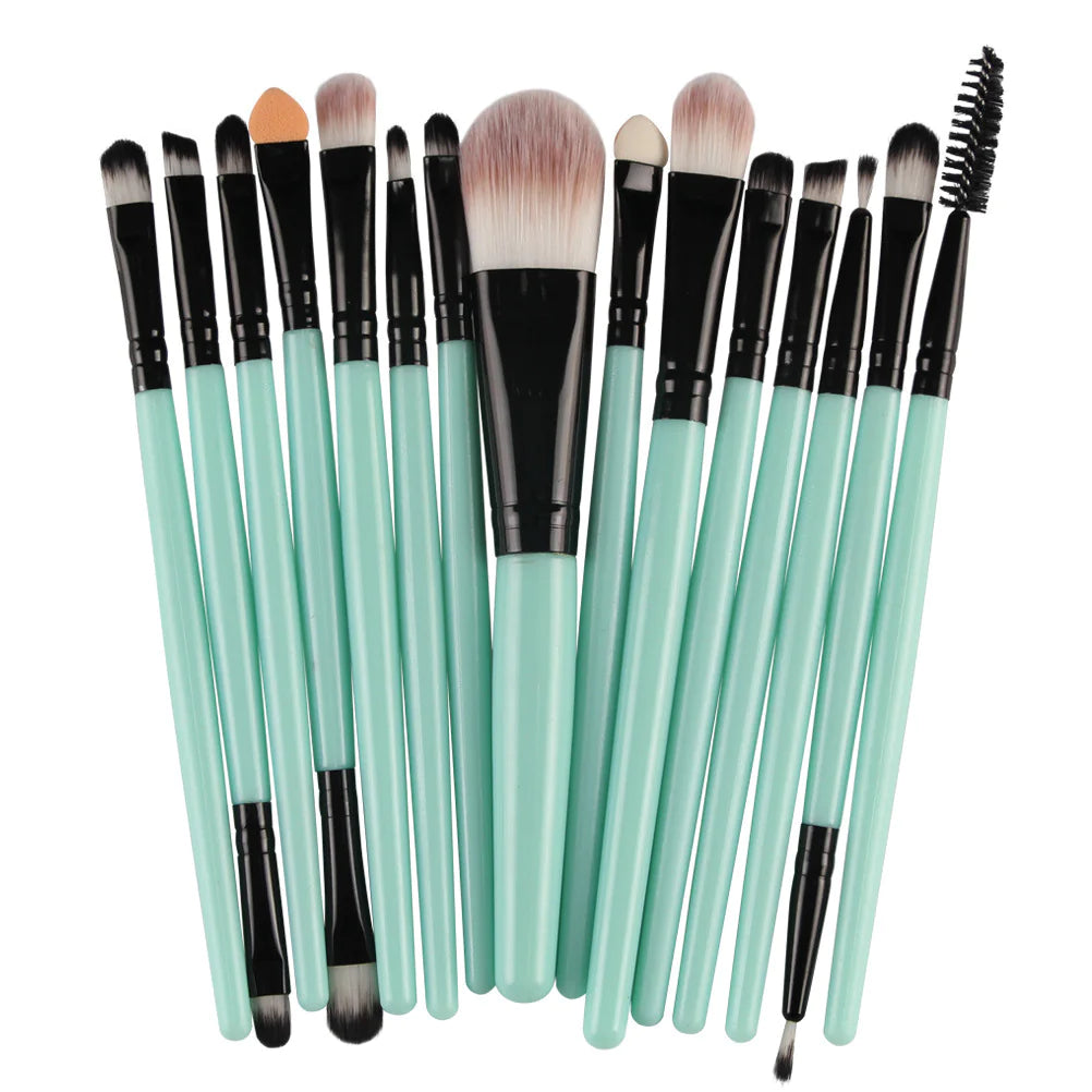 Ensemble de 15 Pinceaux de Maquillage