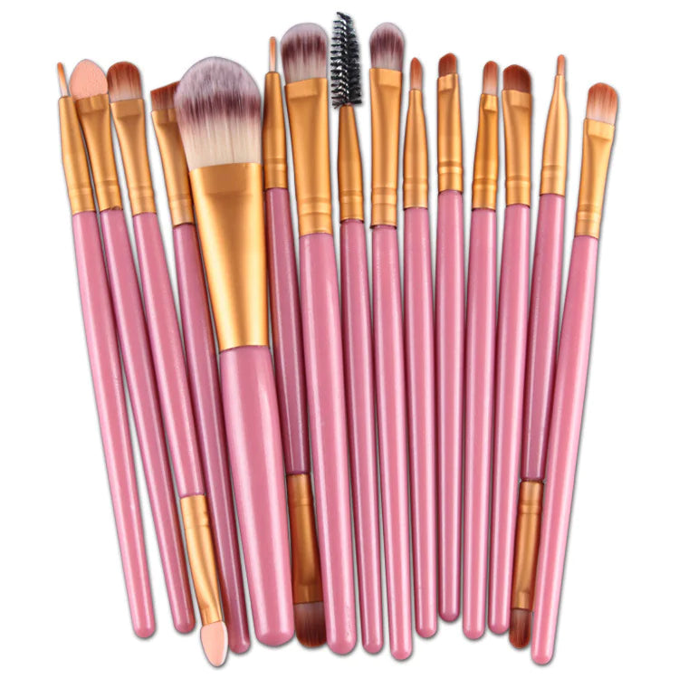 Ensemble de 15 Pinceaux de Maquillage