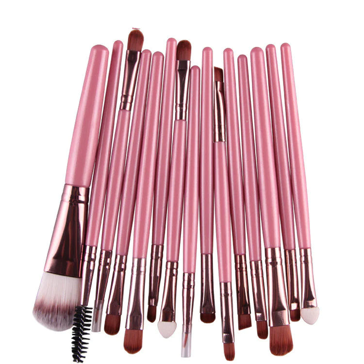 Ensemble de 15 Pinceaux de Maquillage