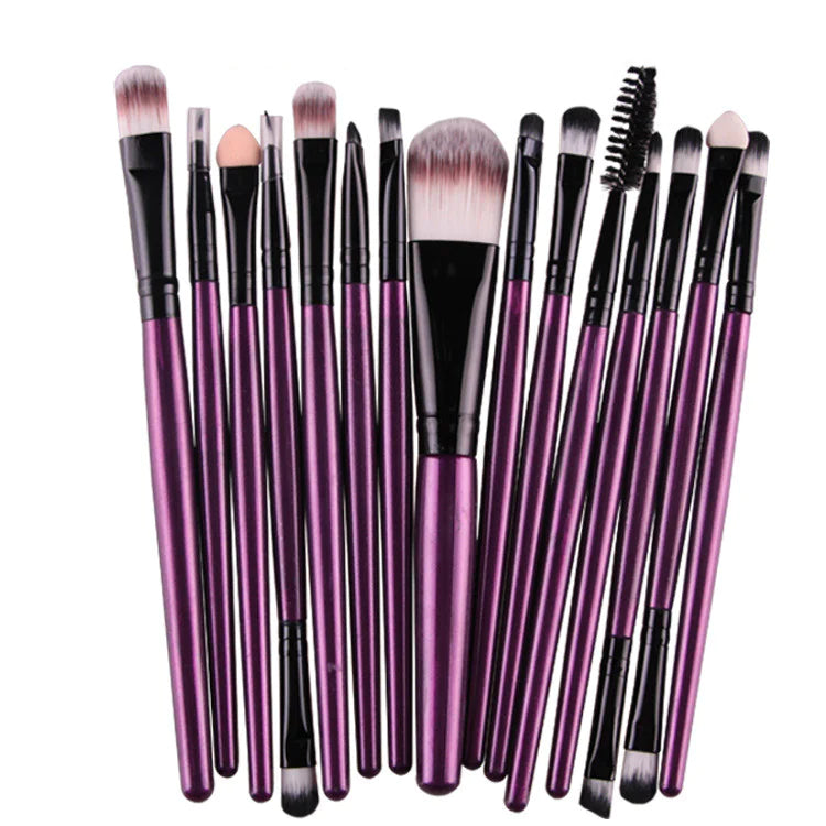 Ensemble de 15 Pinceaux de Maquillage