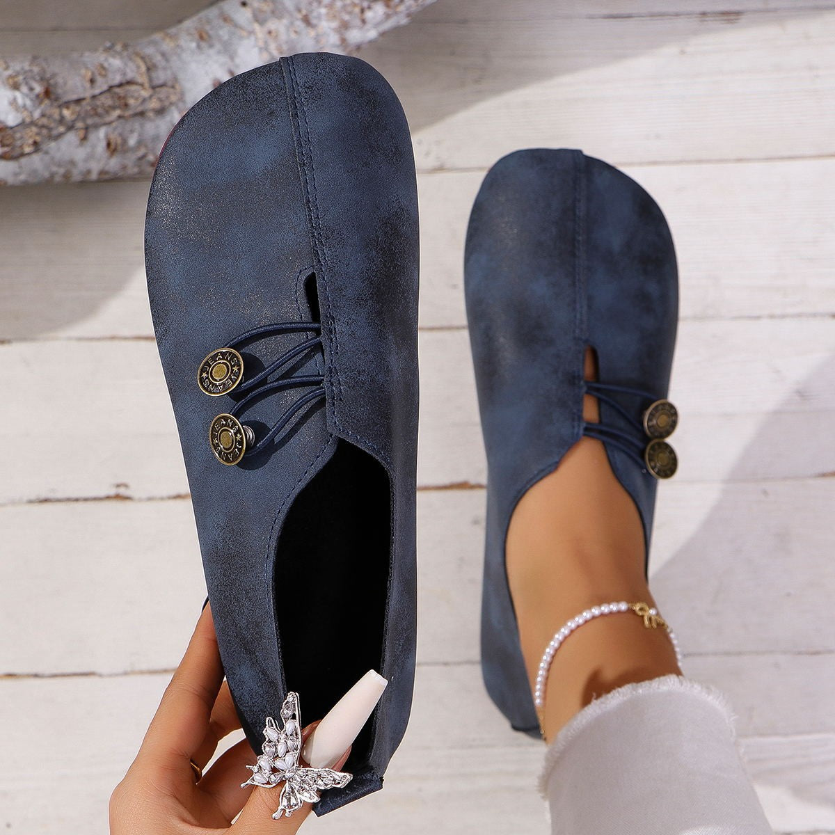 Sandales à enfiler à bout carré, été, mode, chaussures plates et souples pour femme.