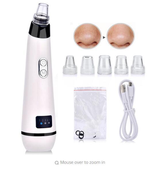 Instrument à points noirs à aspiration électrique, instrument de lavage du visage, beauté, élimination de l'acné, instrument d'aspiration des points noirs
