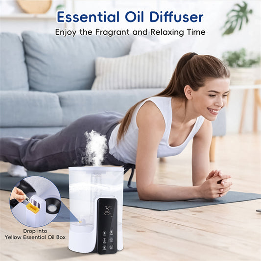 6L Humidificateur de grande capacité Intelligent Chronométré Spray UV Stérilisation Télécommande Intelligente