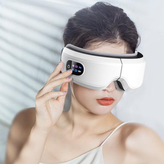 Masseur oculaire à pression d'air et vibrations, protection oculaire Bluetooth, massage oculaire relaxant, soulagement des migraines, amélioration du sommeil