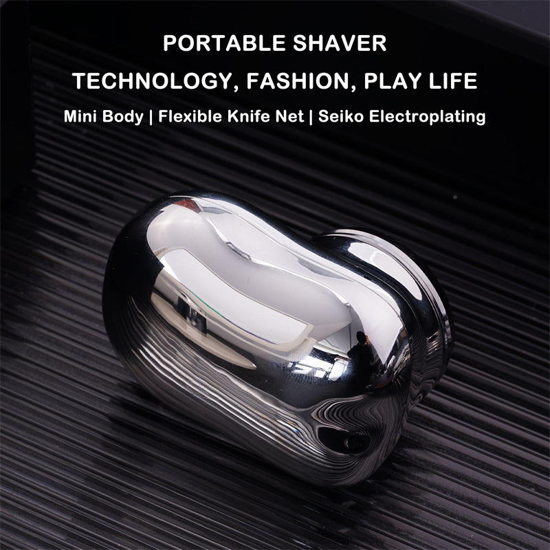 Rasoir Électrique Portable pour Hommes – Mini, Étanche IPX7, Usage Sec et Humide, Rechargeable USB