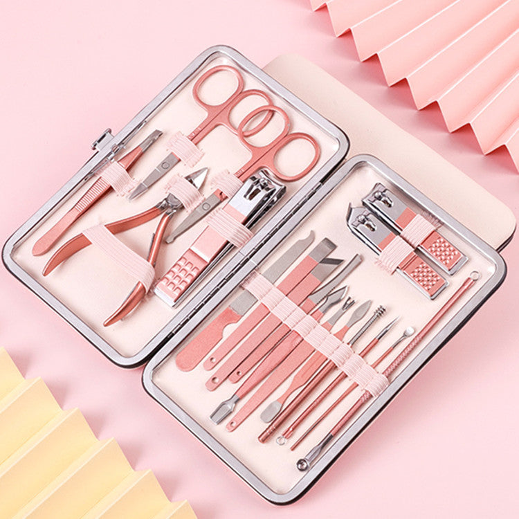 Kit de manucure et pédicure pour ongles, ciseaux, outil de soins
