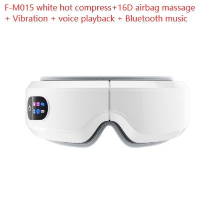 Masseur oculaire à pression d'air et vibrations, protection oculaire Bluetooth, massage oculaire relaxant, soulagement des migraines, amélioration du sommeil