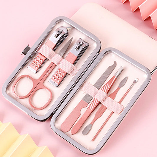 Kit de manucure et pédicure pour ongles, ciseaux, outil de soins