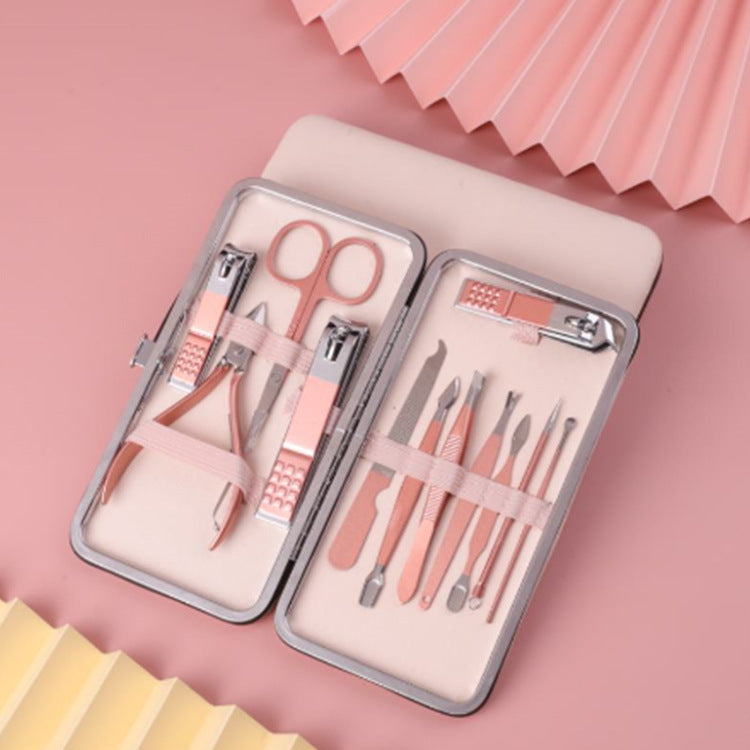 Kit de manucure et pédicure pour ongles, ciseaux, outil de soins