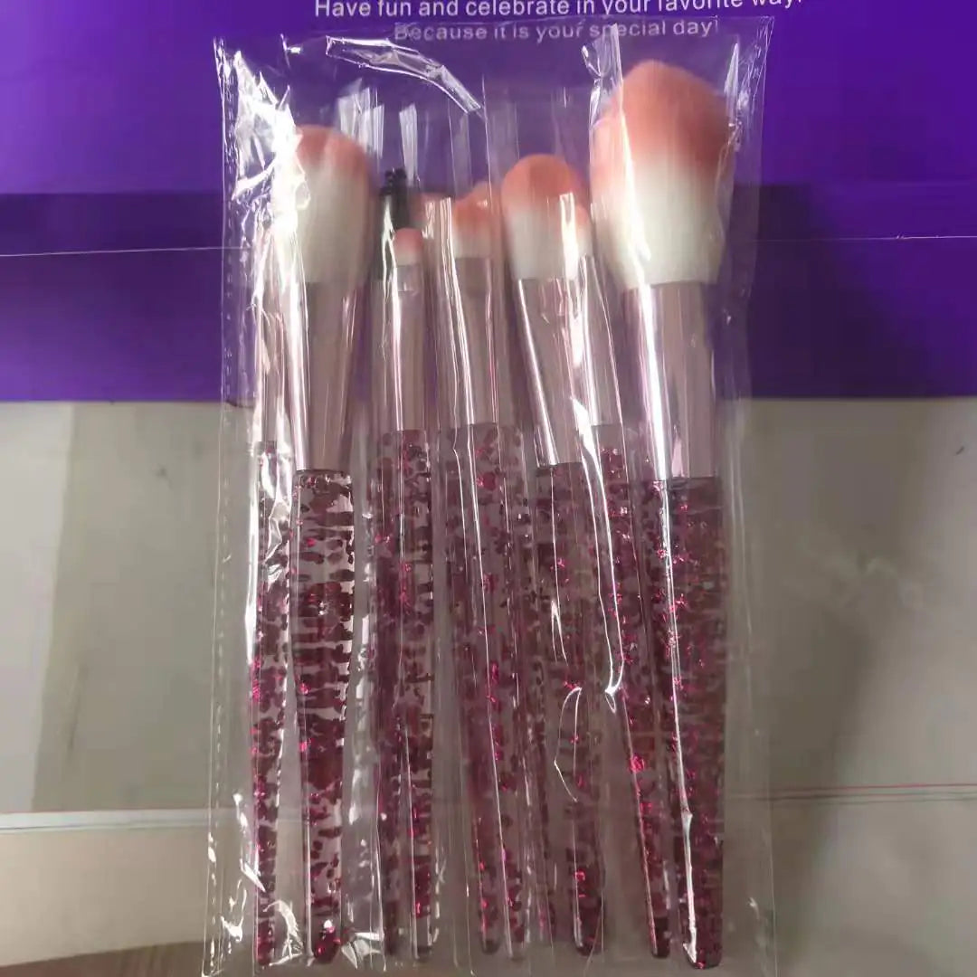 Ensemble de 10 Pinceaux de Maquillage pour Beauté et Estompage