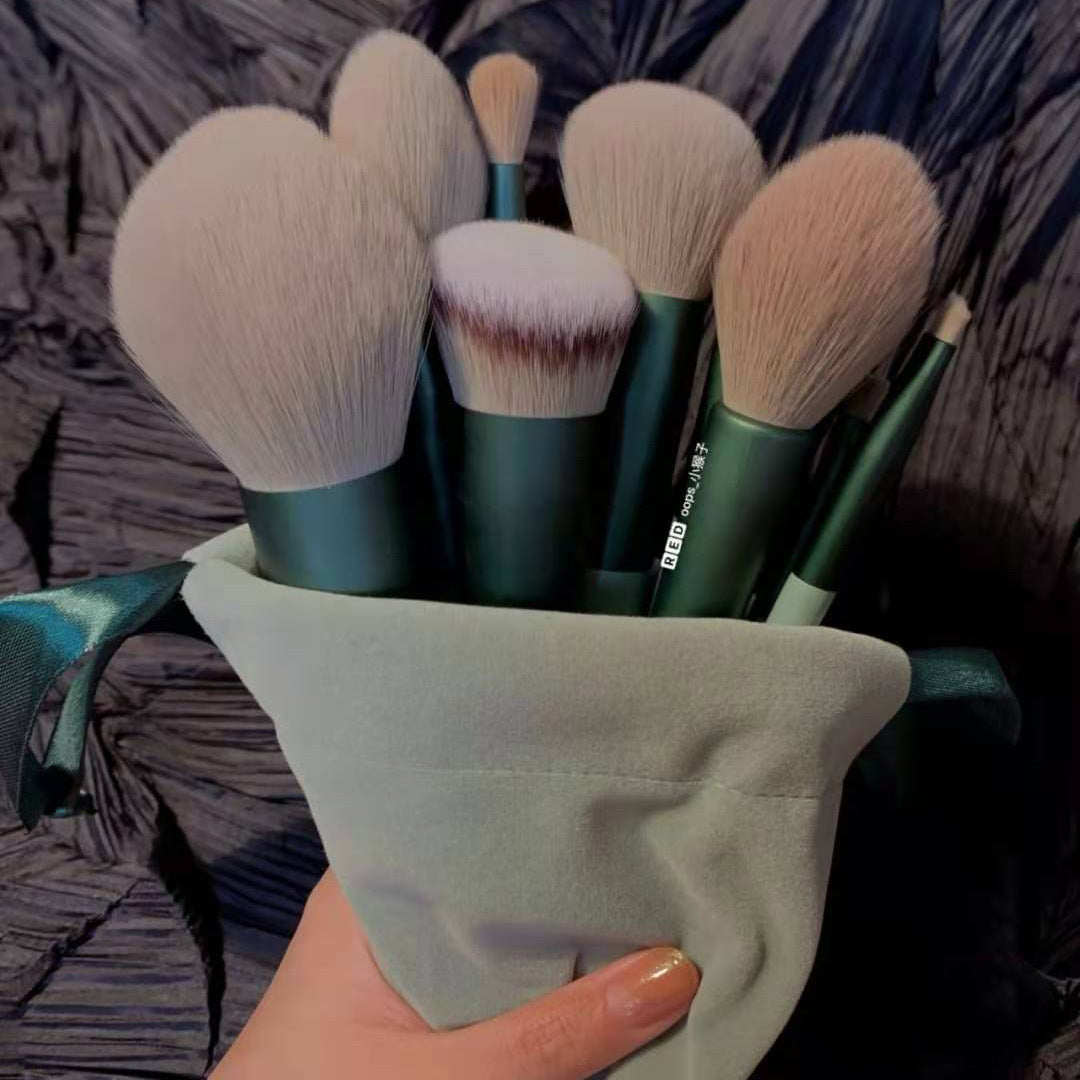 Ensemble de 13 pinceaux de maquillage, pinceaux anti-cernes, blush, poudre, fard à paupières, surligneur, fond de teint, outils de beauté cosmétiques