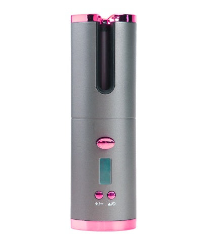 Fer à boucler automatique rechargeable pour femmes, portable, écran LCD, céramique, rotatif, pour boucles et ondulations