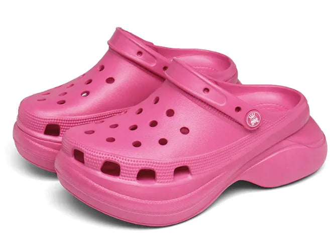 Chaussures à semelles épaisses pour papa – Chaussures de plage rétro à trous