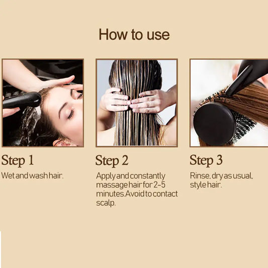 Masque Capillaire Lissant Anti-Chute pour Contrôle des Frisottis