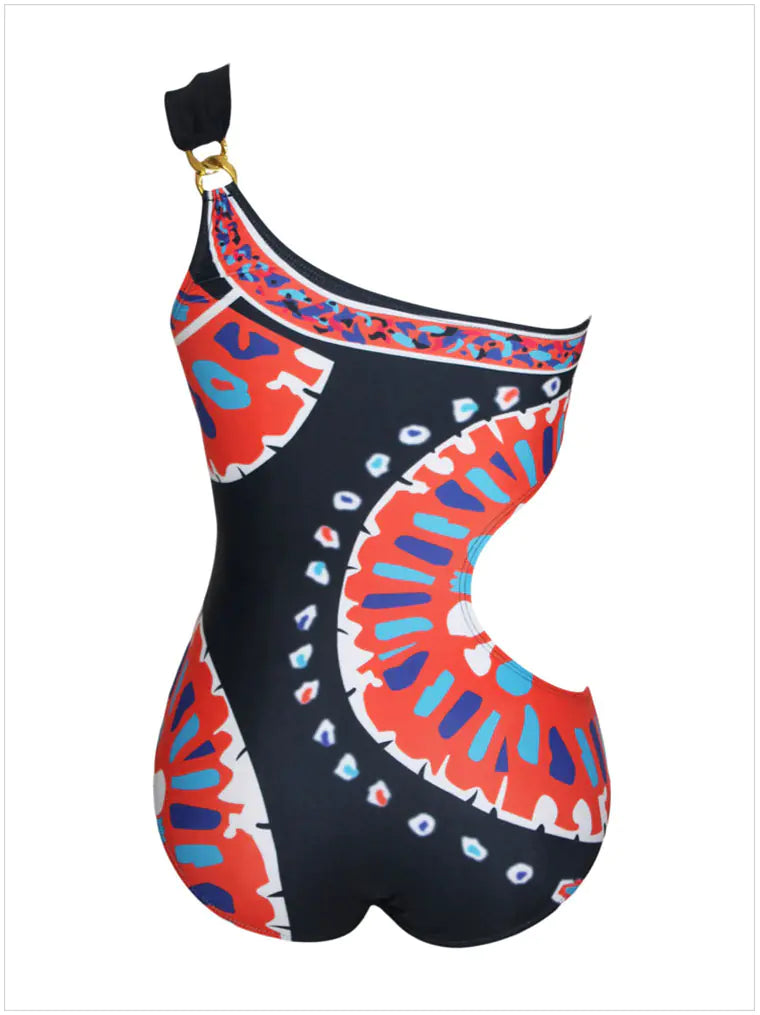 Maillot de Bain Triangle Imprimé Élégant