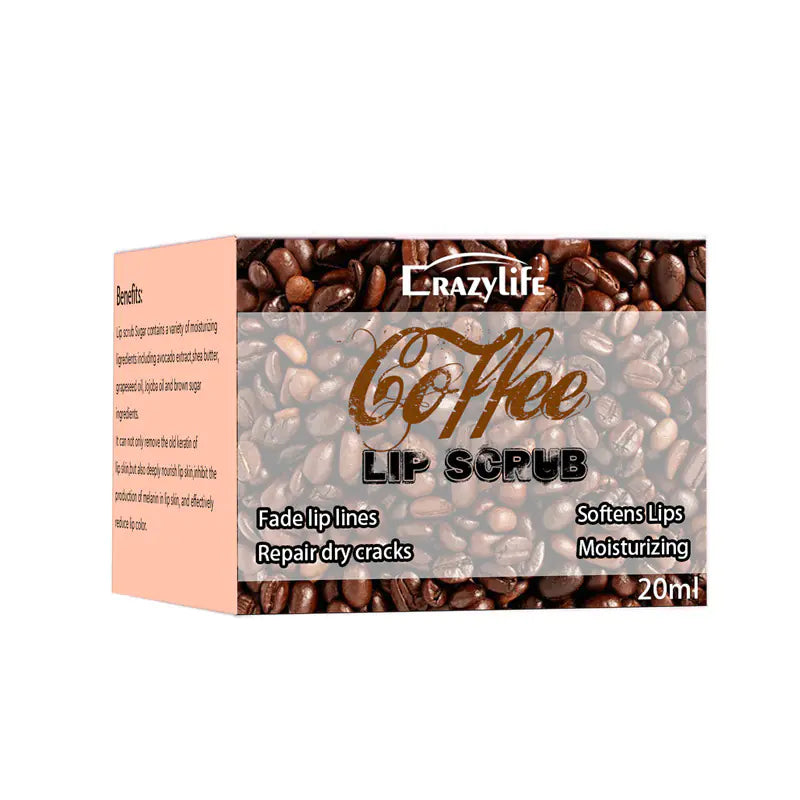 Gommage pour Lèvres au Café Crazylife pour Soin Hydratant