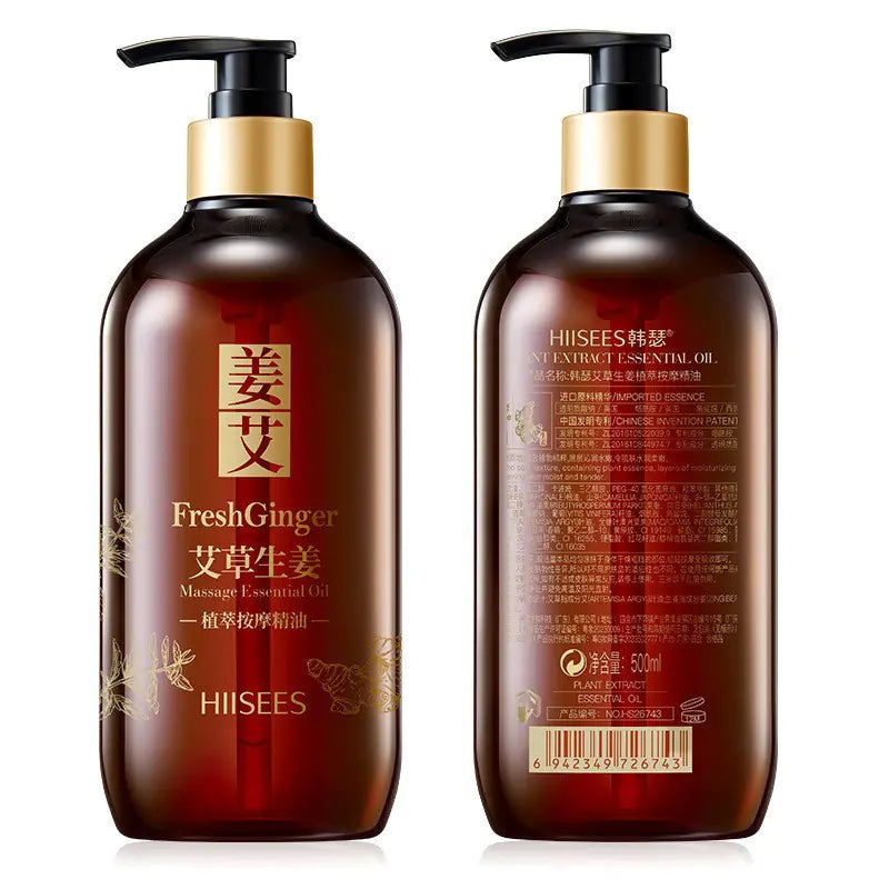 Huile Essentielle de Gingembre 500ml pour Soin du Corps et Hydratation