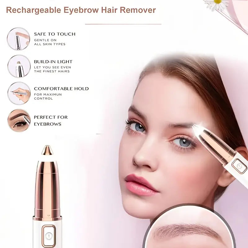 Outil Épilateur de Sourcils Indolore Rechargeable