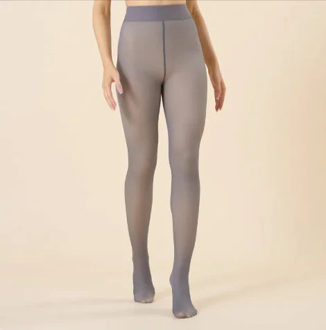 Leggings chauds et transparents pour femmes – Faux Transparent One-Wh Pantyhose