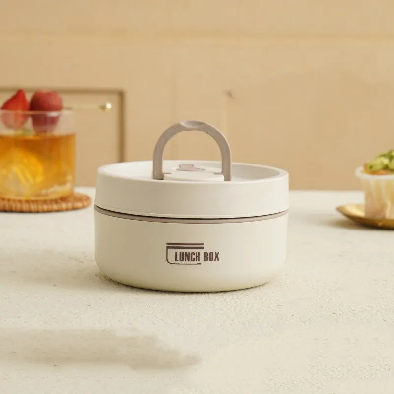 Boîte à déjeuner isolée portable avec couvercle