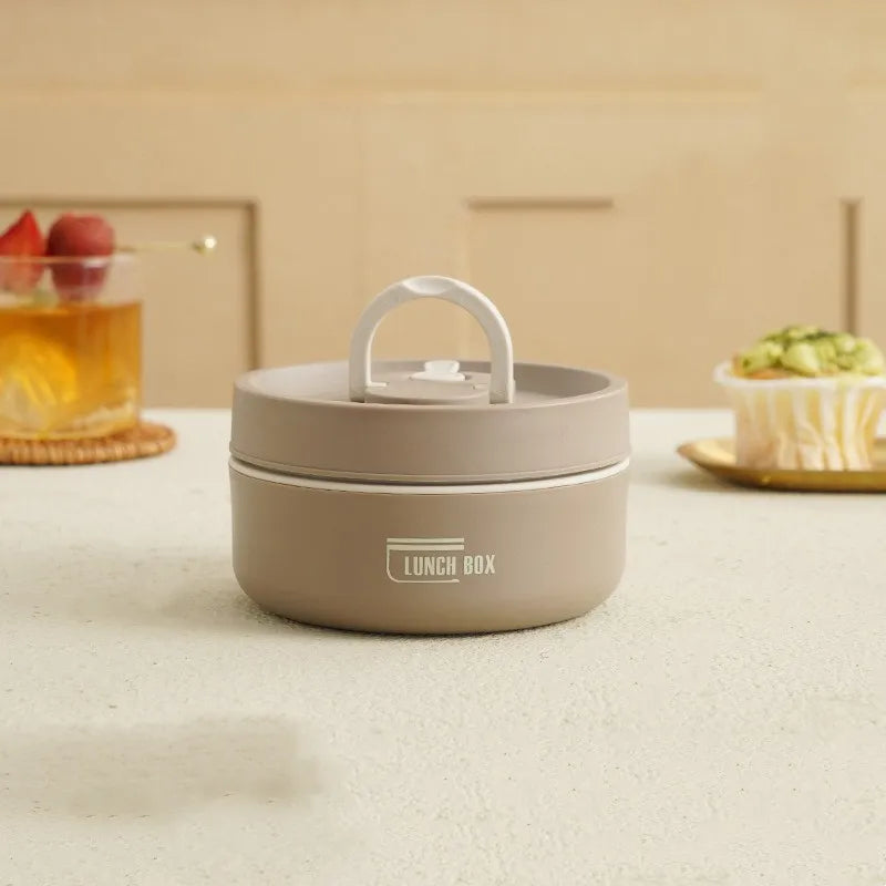 Boîte à déjeuner isolée portable avec couvercle