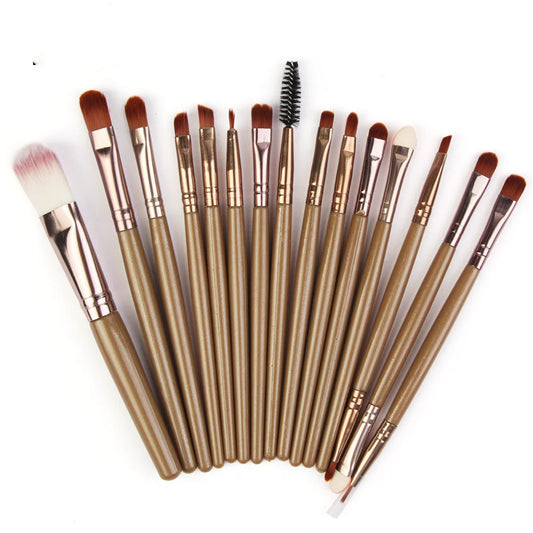 Ensemble de 15 Pinceaux de Maquillage