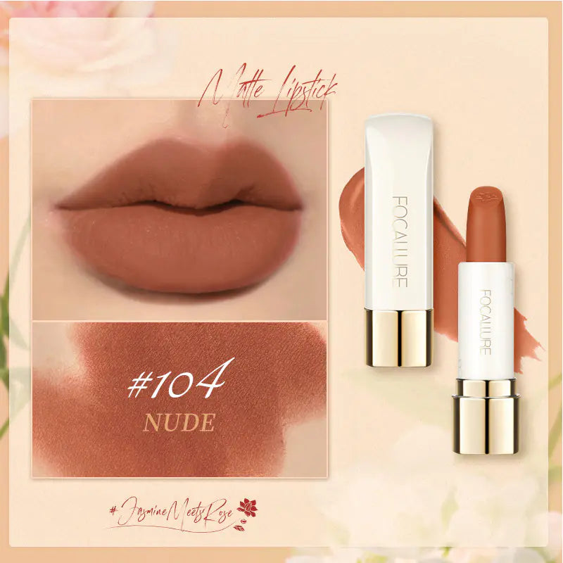 Rouge à Lèvres Mat Longue Durée et Imperméable - Formule Hydratante