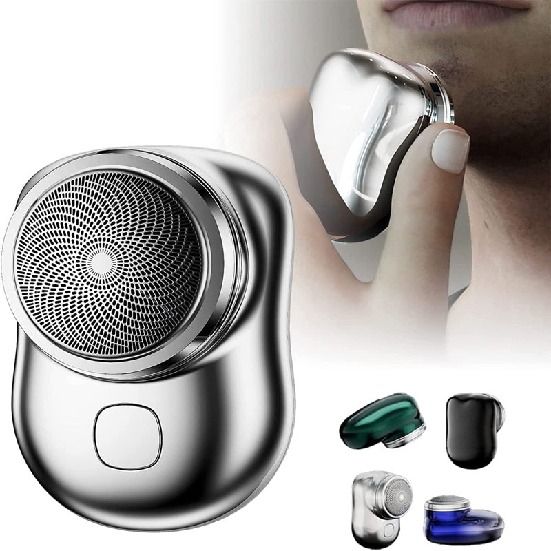 Rasoir Électrique Portable pour Hommes – Mini, Étanche IPX7, Usage Sec et Humide, Rechargeable USB