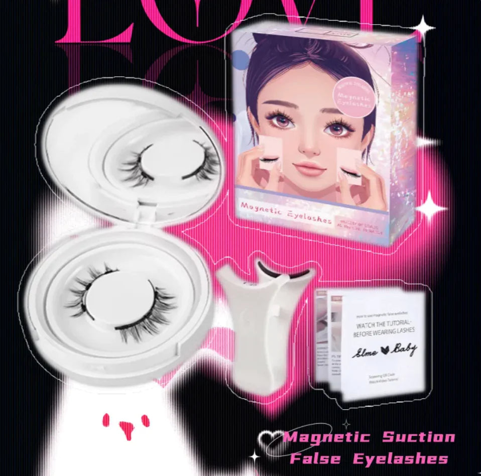 Faux Cils Magnétiques en Poils de Vison Super Doux