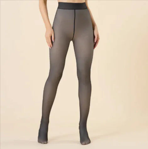 Leggings chauds et transparents pour femmes – Faux Transparent One-Wh Pantyhose
