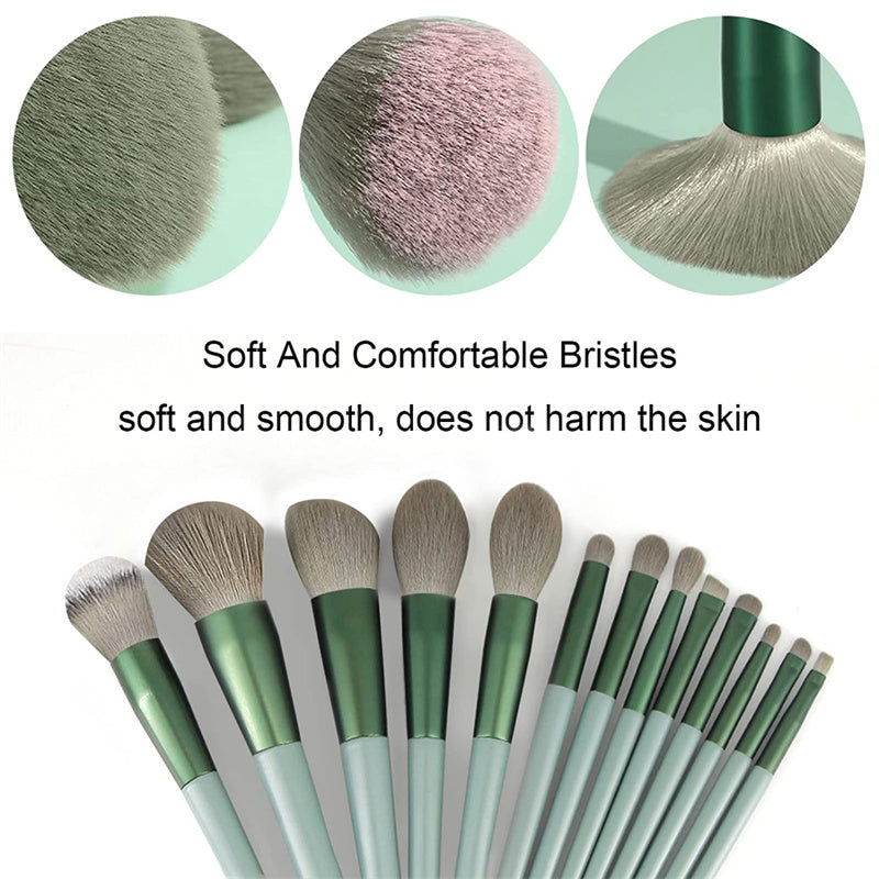 Ensemble de 13 pinceaux de maquillage, pinceaux anti-cernes, blush, poudre, fard à paupières, surligneur, fond de teint, outils de beauté cosmétiques